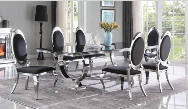 3140 t 8130 elara dining set black 1 1