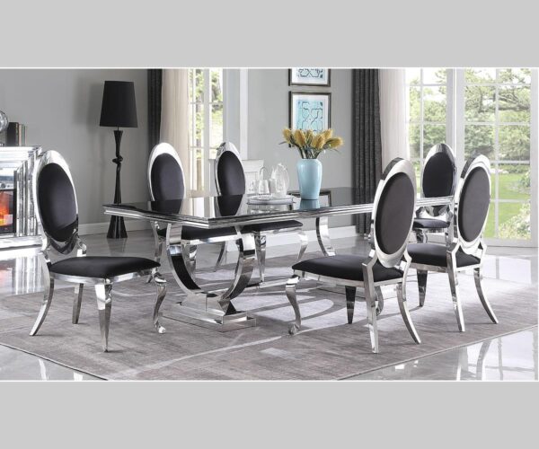 3140 t 8130 elara dining set black 1